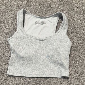 Auden Light Gray Women's Crop Top